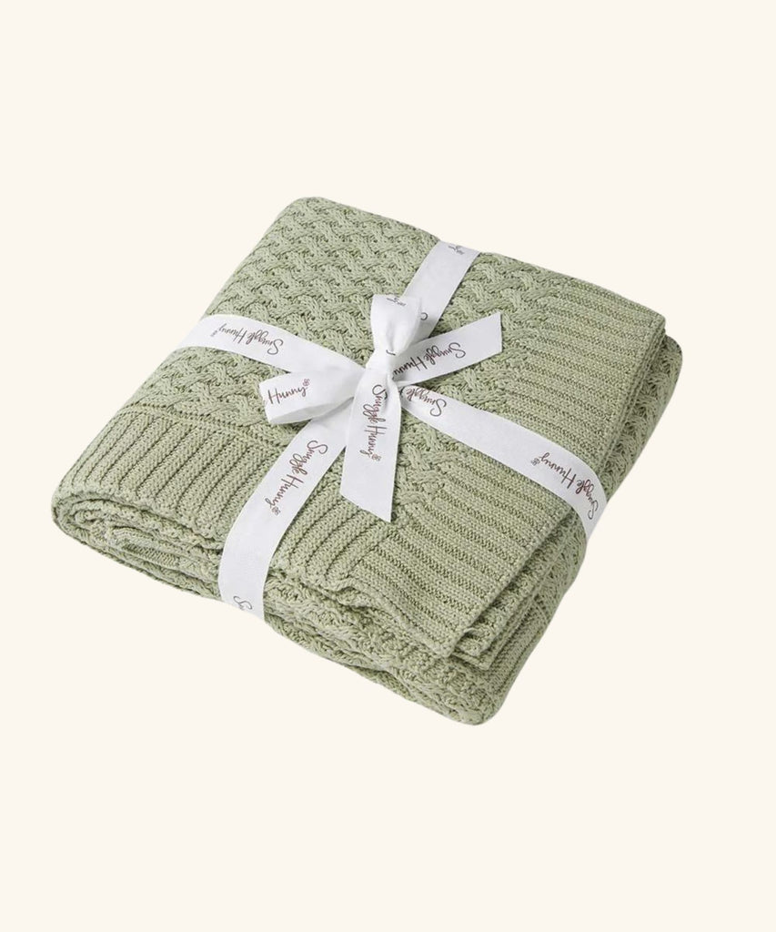 Snuggle Hunny | Diamond Knit Organic Baby Blanket - Dewkist