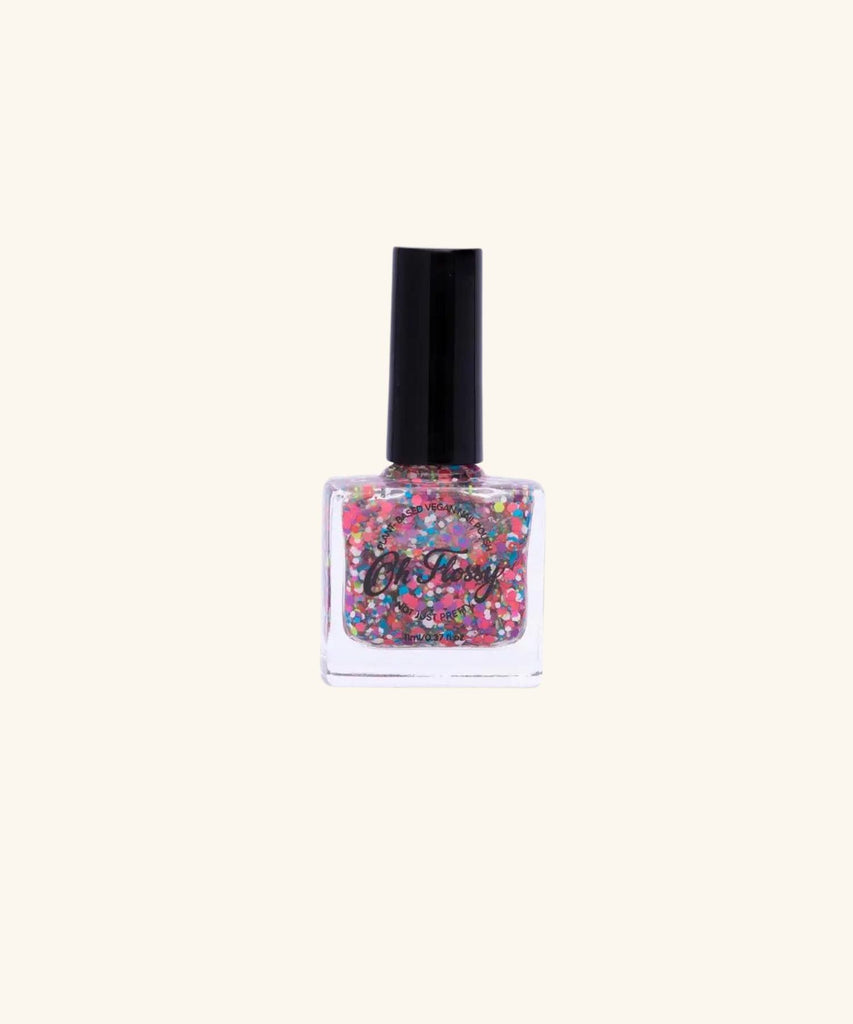 Oh Flossy | Nail Polish - Courageous Coloured Confetti Glitter