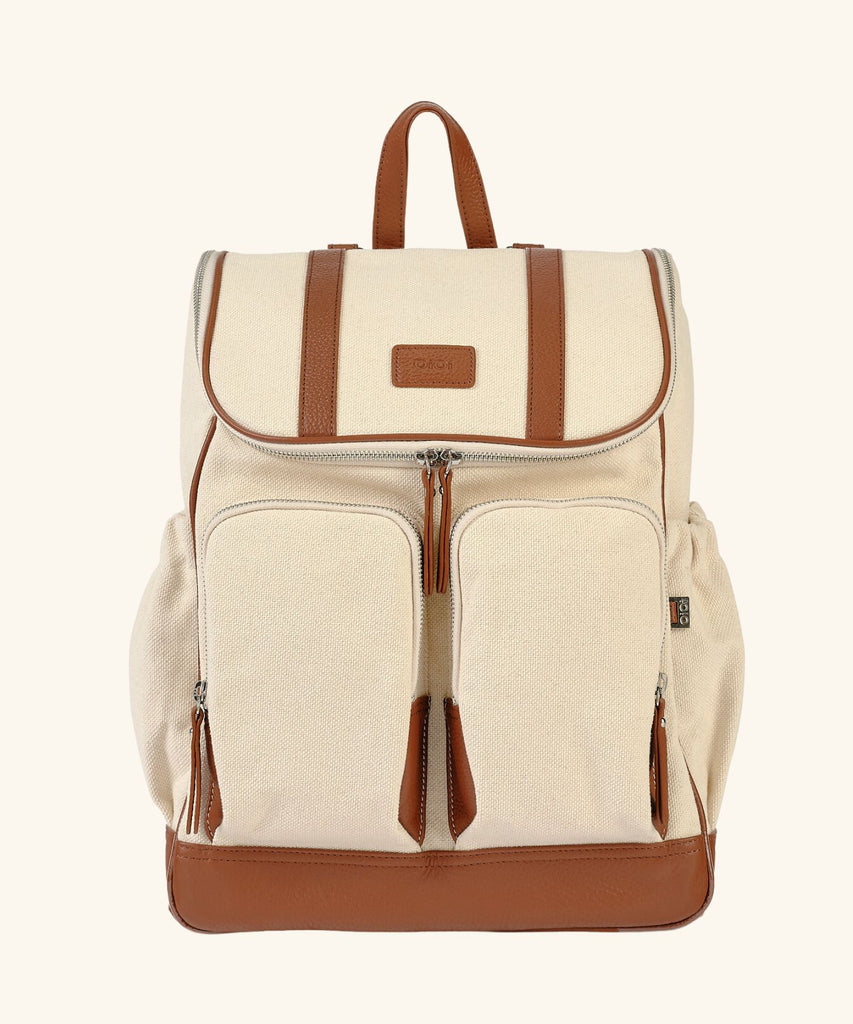 Oioi | Canvas Nappy Backpack - Natural