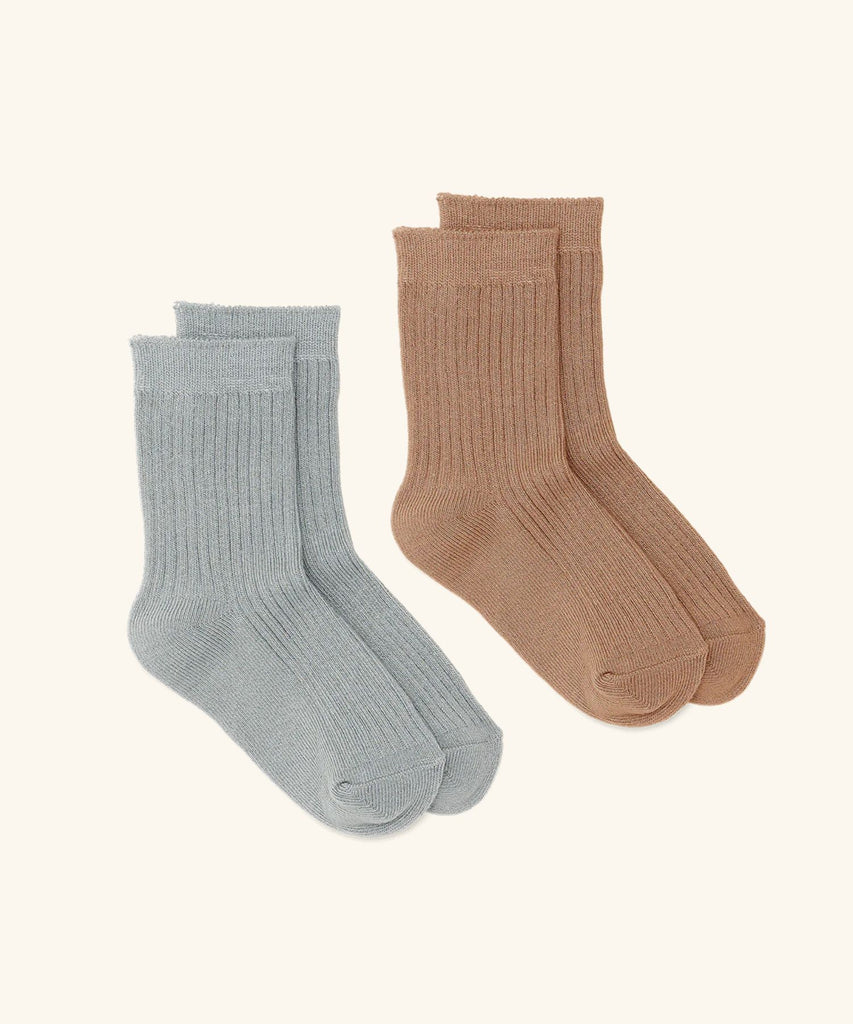 Pretty Brave | 2-Pack Jordan Socks - Sage/Tan
