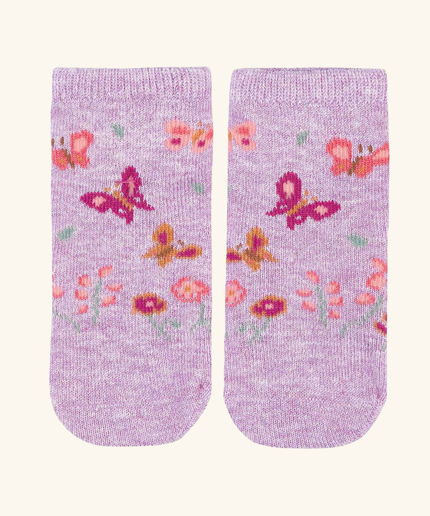 Toshi | Organic Baby Socks Jacquard - Lavandula