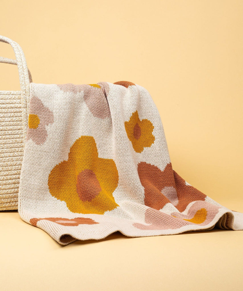 Kiin |  Knitted Blanket Organic Cotton - Bloom