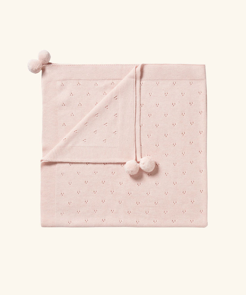 Wilson & Frenchy | Knitted Blanket - Pink