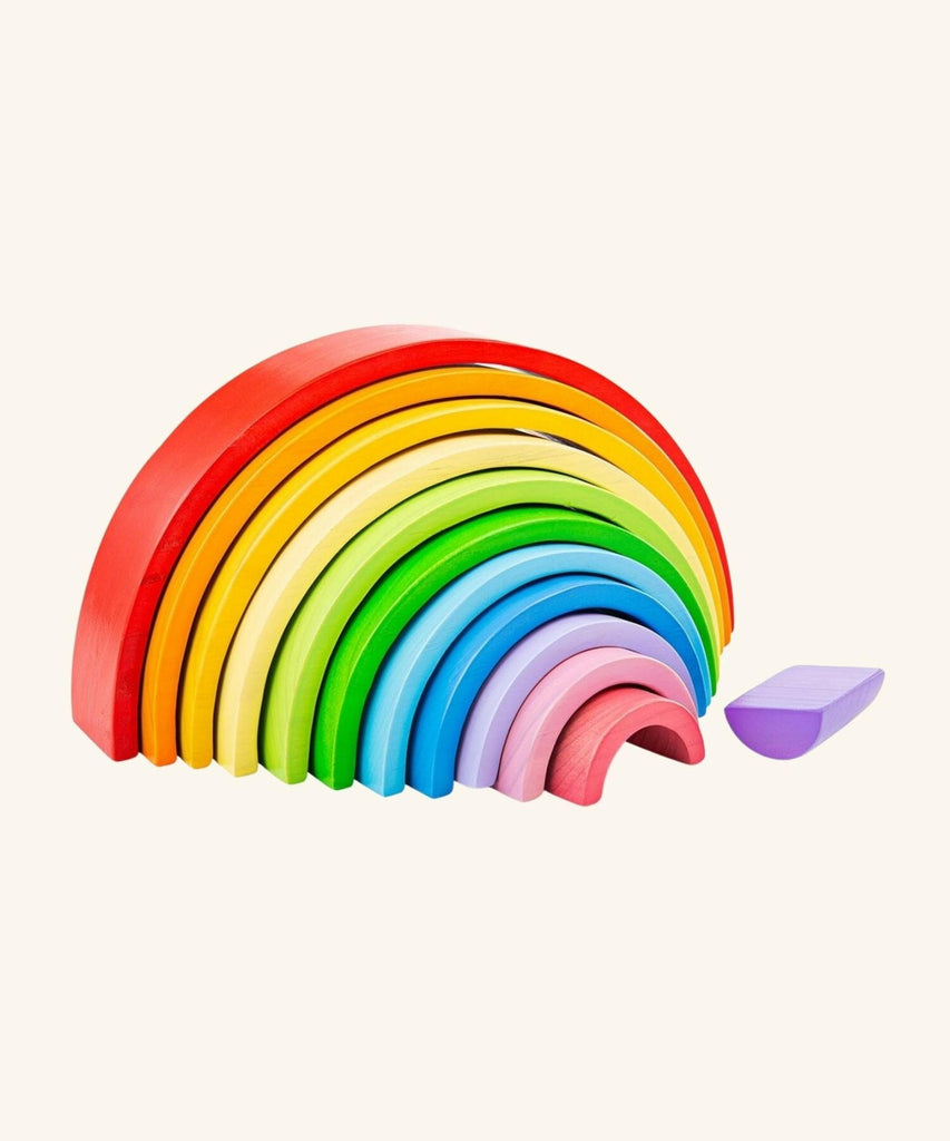 Bigjigs Toys | Wooden Stacking Rainbow - Large