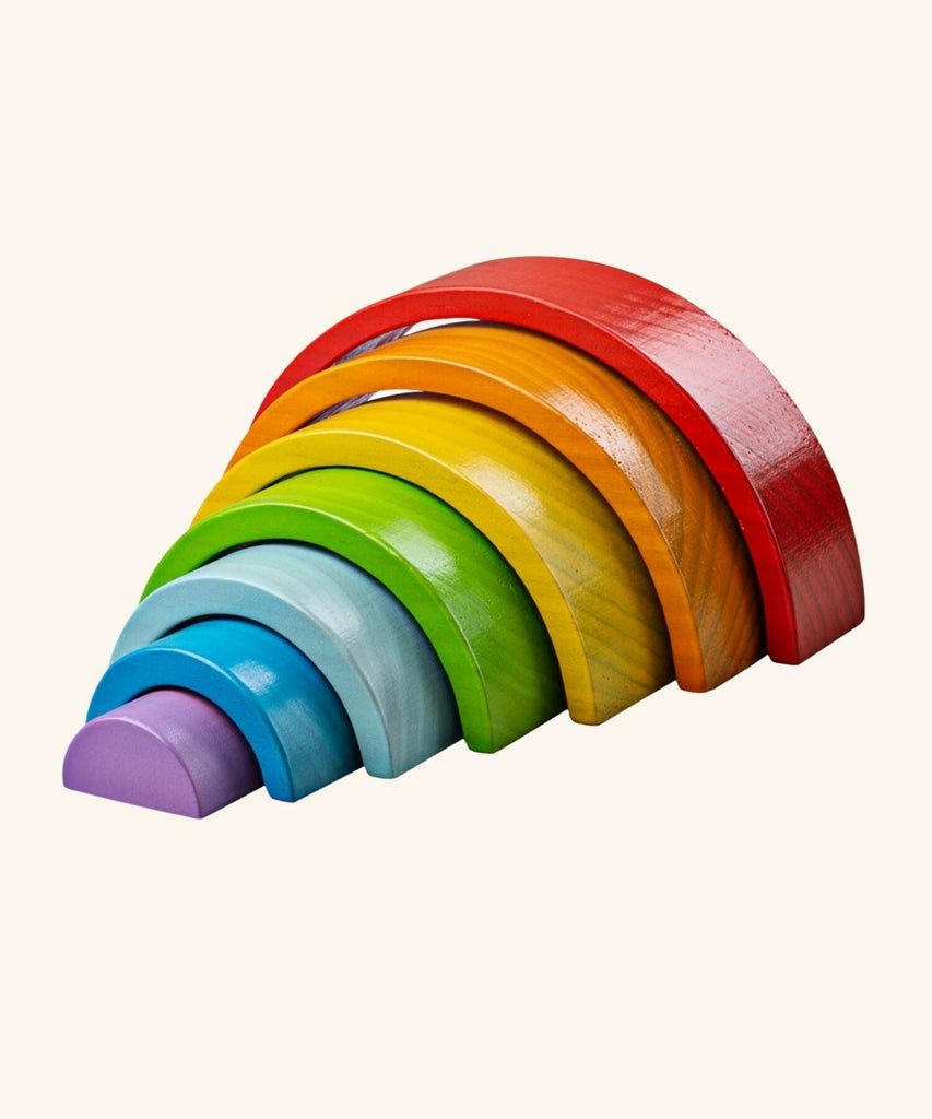 Bigjigs Toys | Wooden Stacking Rainbow - Small