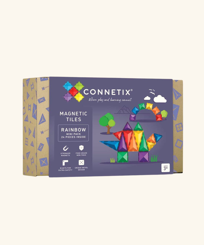 Connetix | Magnetic Tiles - Rainbow Mini 24 Pieces