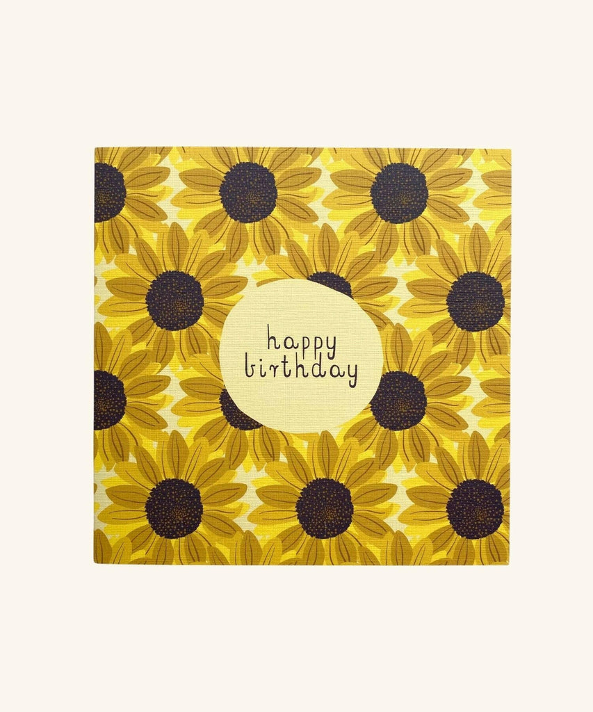 Two Little Ducklings | Birthday Card - Sunflowers