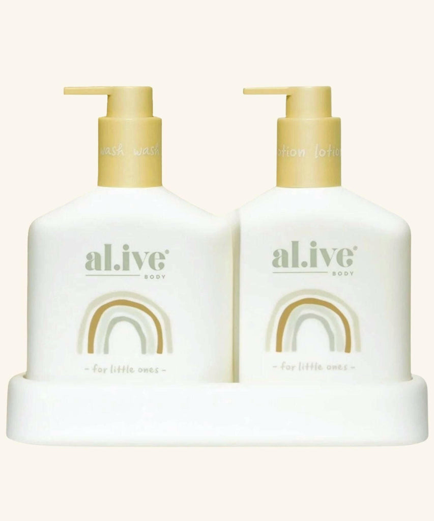 Al.ive Body | Baby Duo Gentle Pear Hair/Body Wash & Lotion + Tray