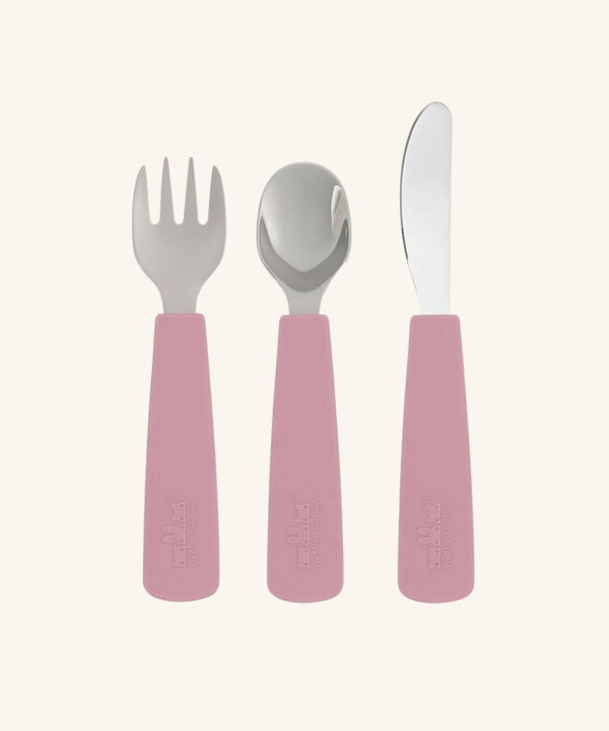 We Might Be Tiny | Toddler Feedie Cutlery Set - Dusty Rose