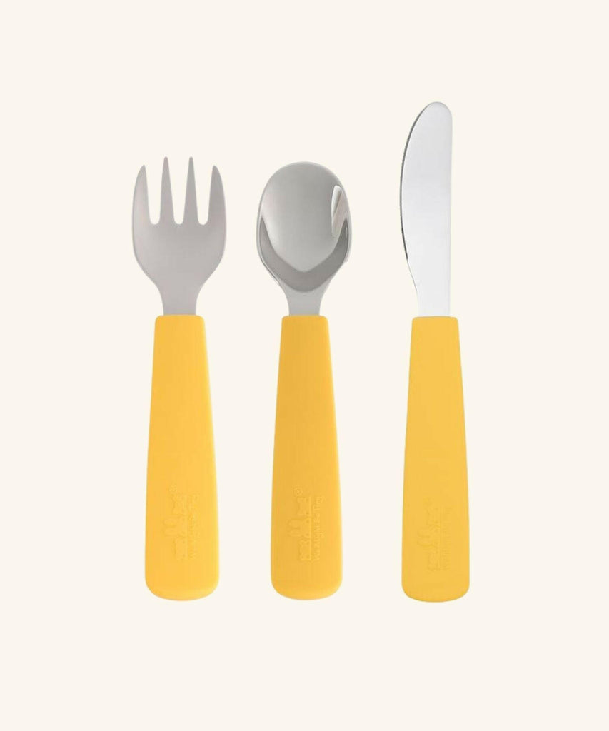 We Might Be Tiny | Toddler Feedie Cutlery Set - Yellow