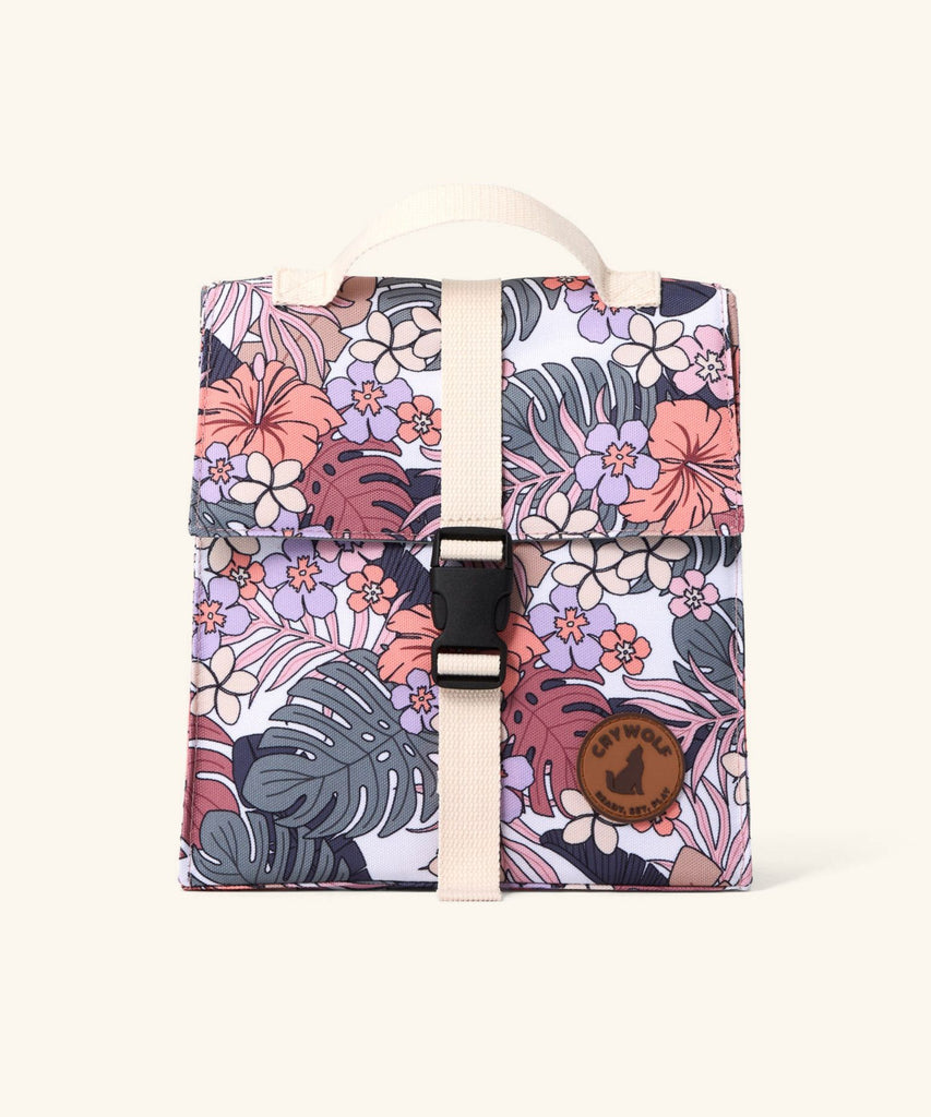 Crywolf | Insulated Lunch Bag - Tropical Floral