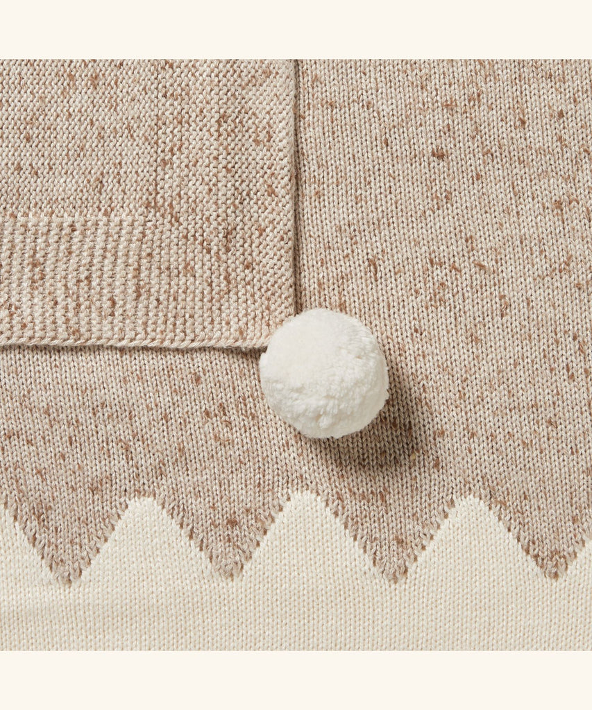 Wilson & Frenchy | Knitted Fleck Blanket - Almond Fleck