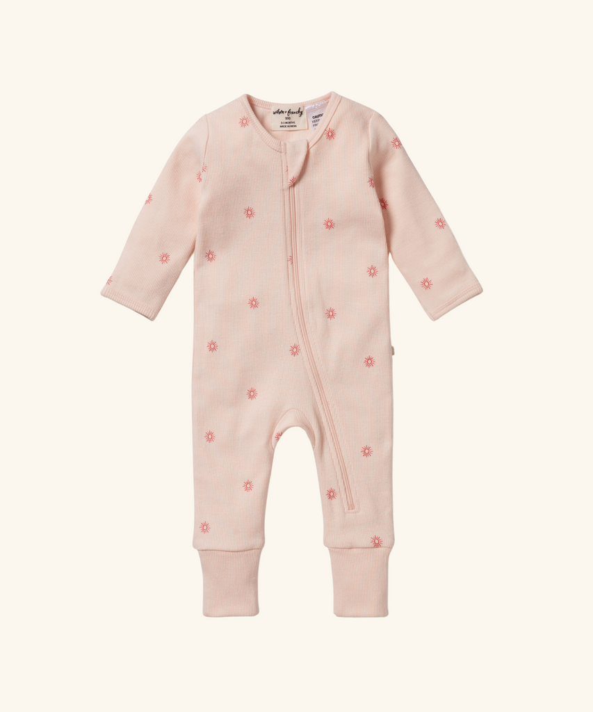 Wilson & Frenchy | Organic Zipsuit with Feet - Petit Soleil