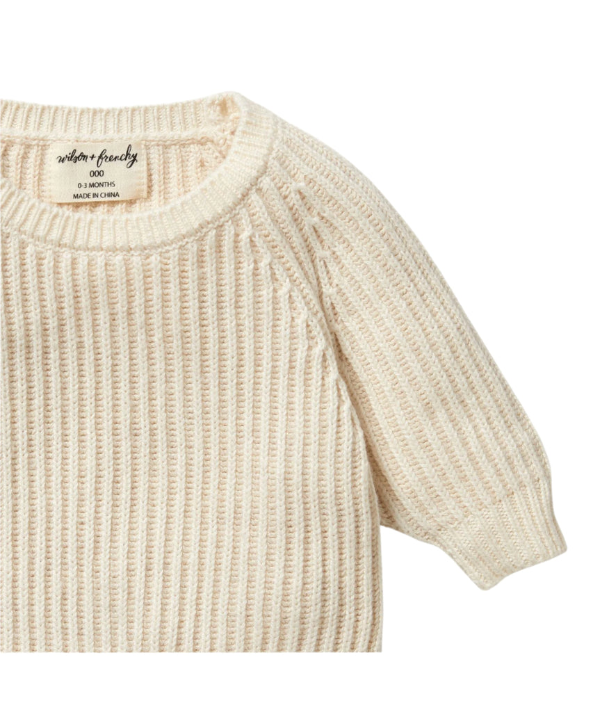 Wilson & Frenchy | Knitted Ribbed Jumper - Ecru