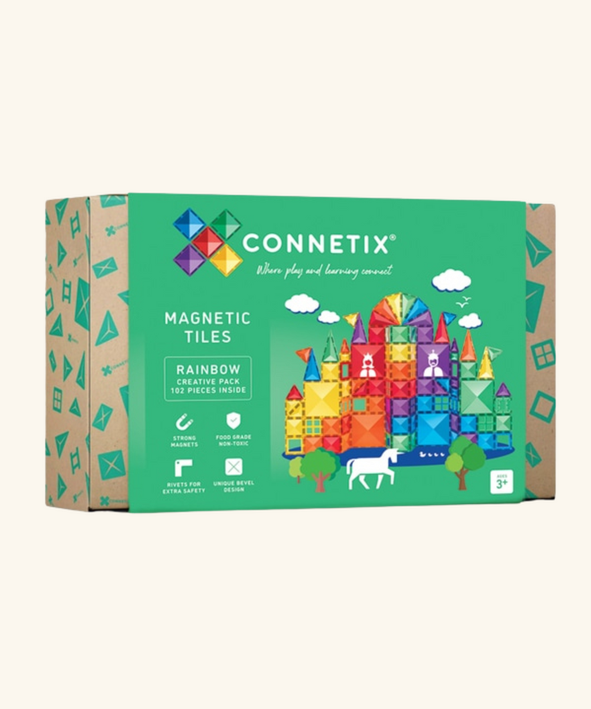 Connetix | Magnetic Tiles - Rainbow Creative Pack 102 Pieces