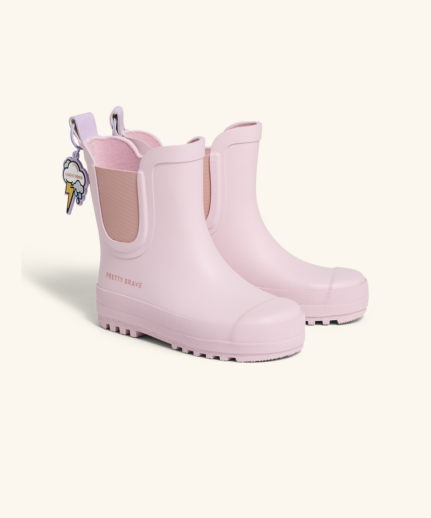 Pretty Brave | Toddler Puddle Boot - Blush