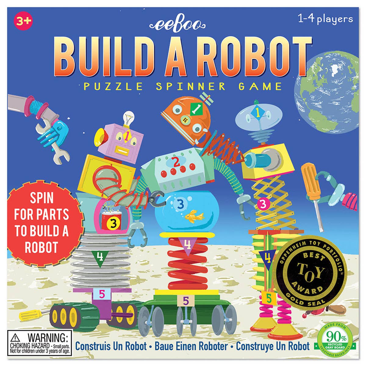 EeBoo | Bulid a Robot - Puzzle & Spinner Game – Nurture Tribe