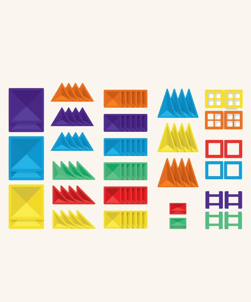 Connetix | Magnetic Tiles - Rainbow Creative Pack 102 Pieces