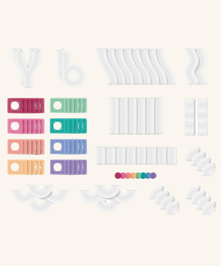 Connetix | Magnetic Tiles - Pastel Ball Run Pack 106 Pieces