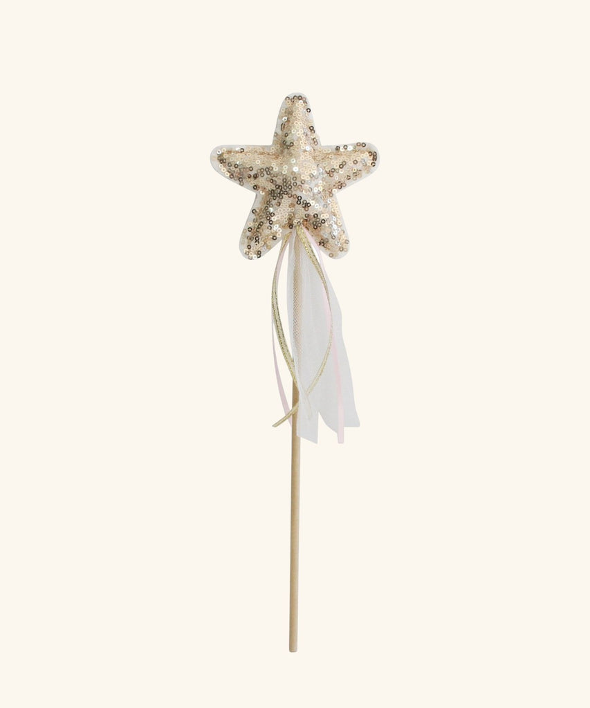 Sequin Star Wand - Gold