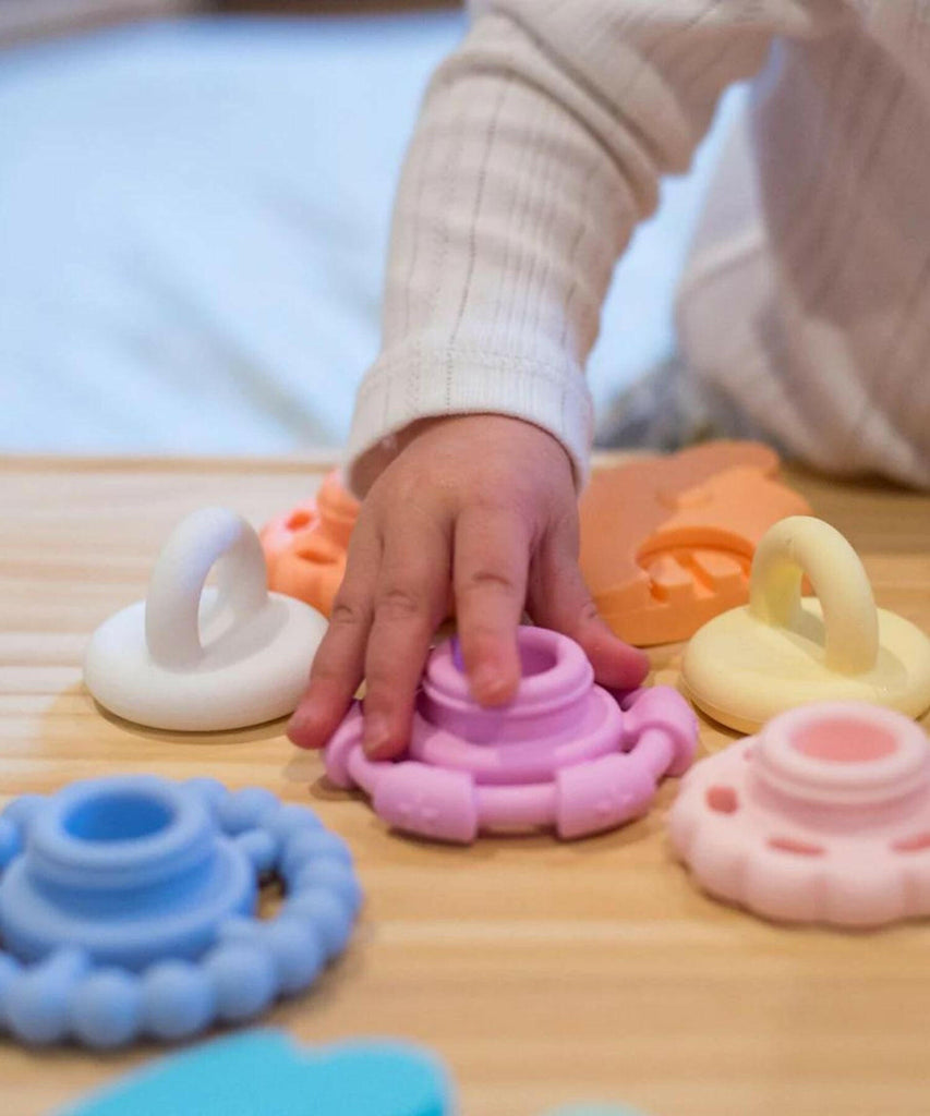 Jellystone Designs | Rainbow Stacker and Teether Toy - Earth