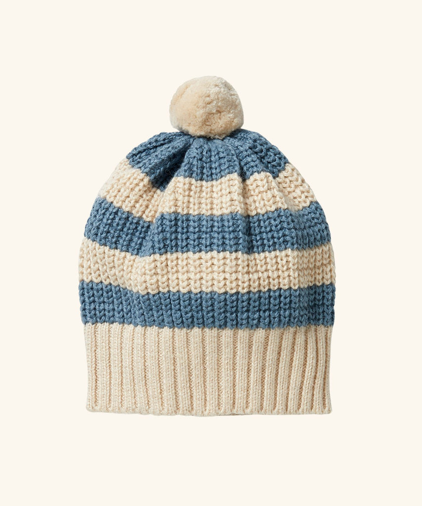 Wilson & Frenchy | Knitted Stripe Hat - Bluestone
