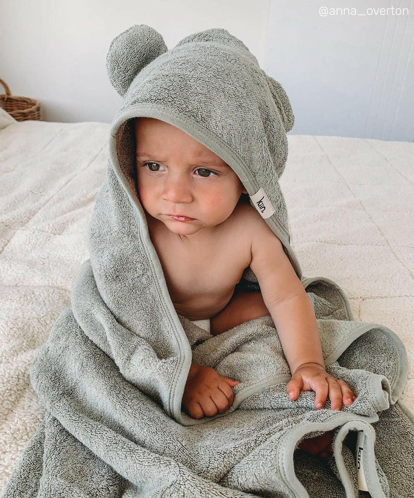 Kiin |  Hooded Towel - Sage