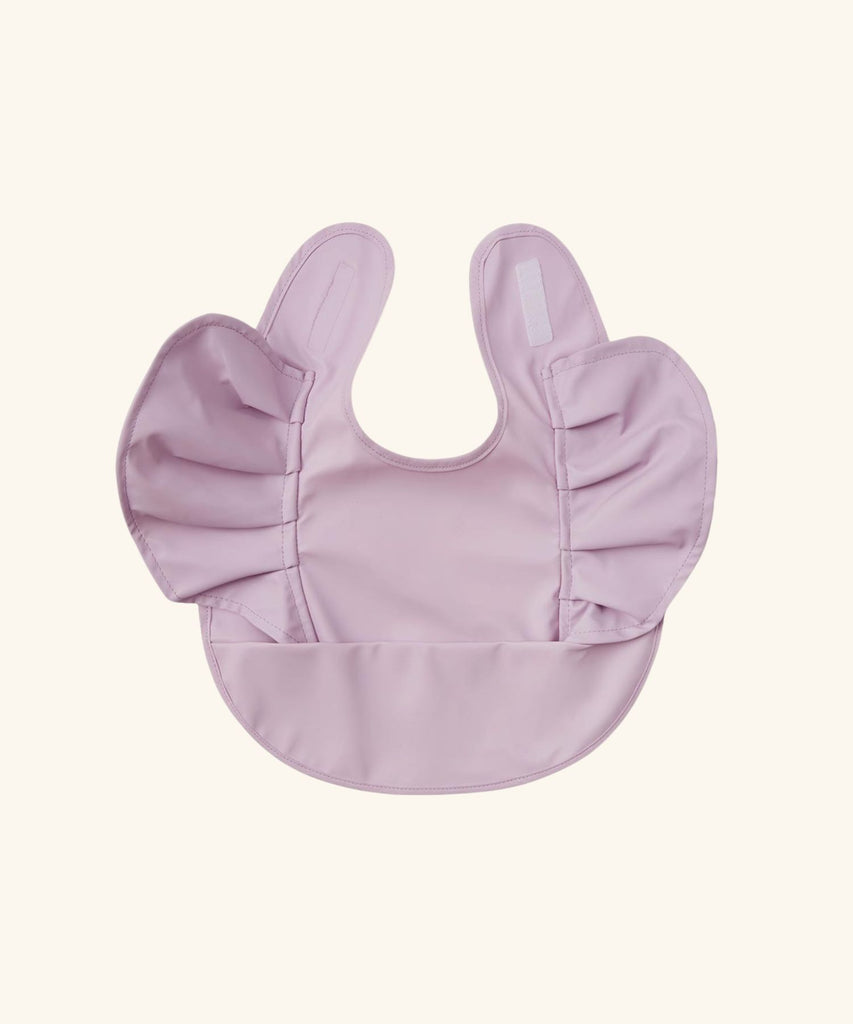 Snuggle Hunny | Waterproof Snuggle Bib - Lavender Frill