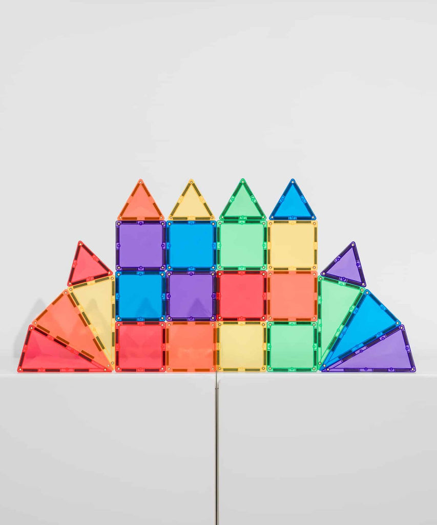 Connetix | Magnetic Tiles - Rainbow Mini 24 Pieces