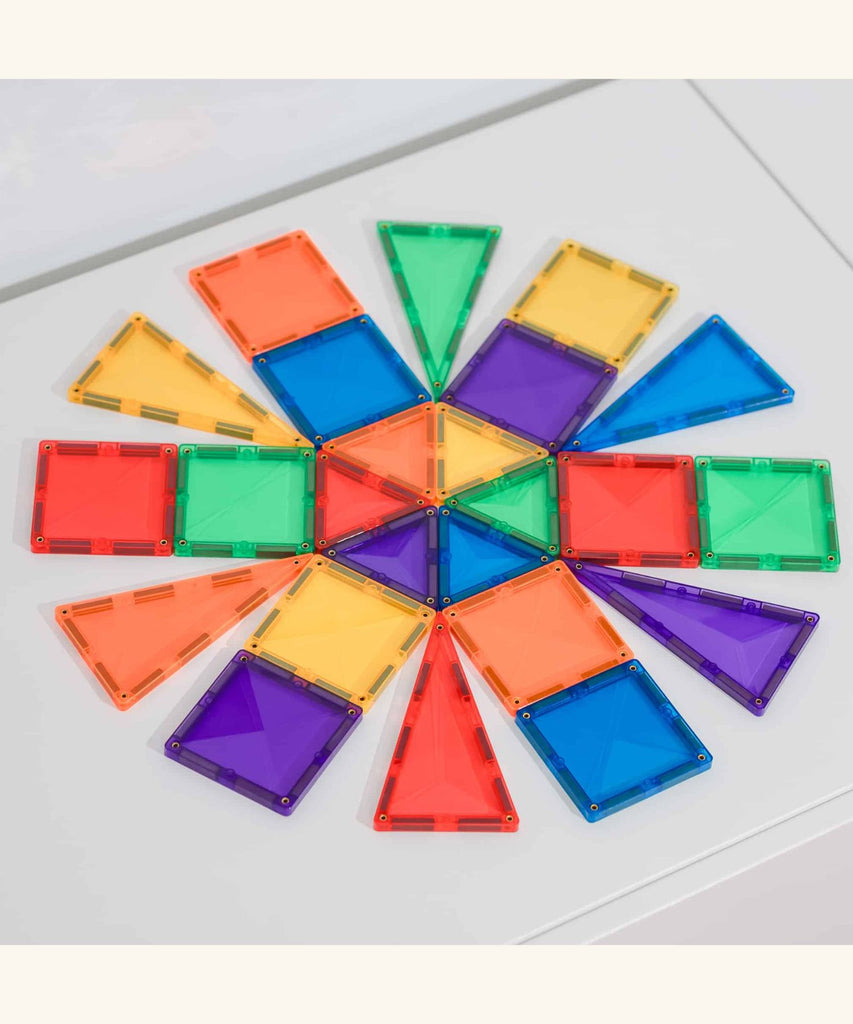 Connetix | Magnetic Tiles - Rainbow Mini 24 Pieces