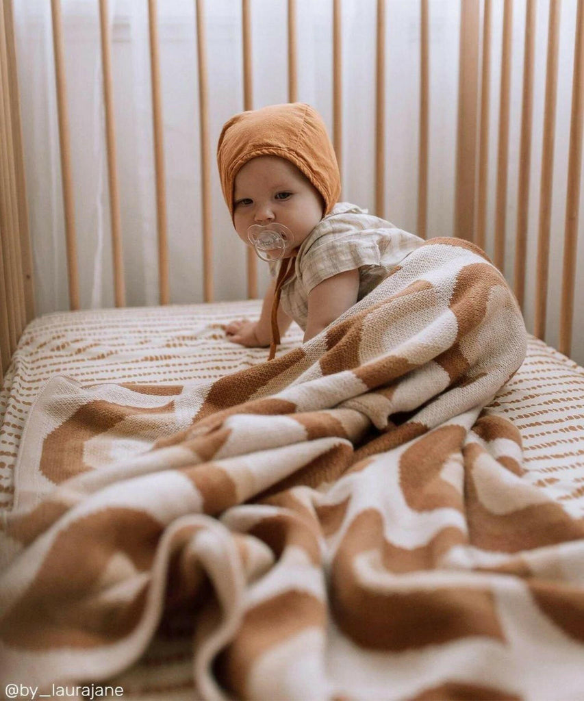 Kiin |  Knitted Blanket Organic Cotton - Rainbow