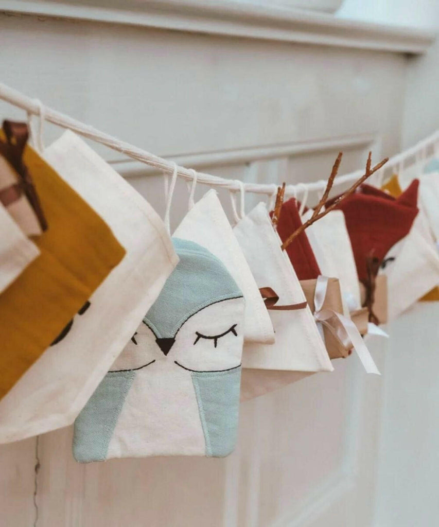 Kikadu | Advent Calendar Garland - Owl Forest Friends