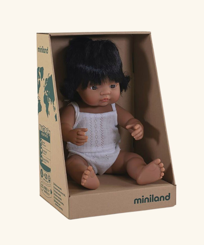 Miniland Anatomically Correct Baby - Latin American Girl 38cm