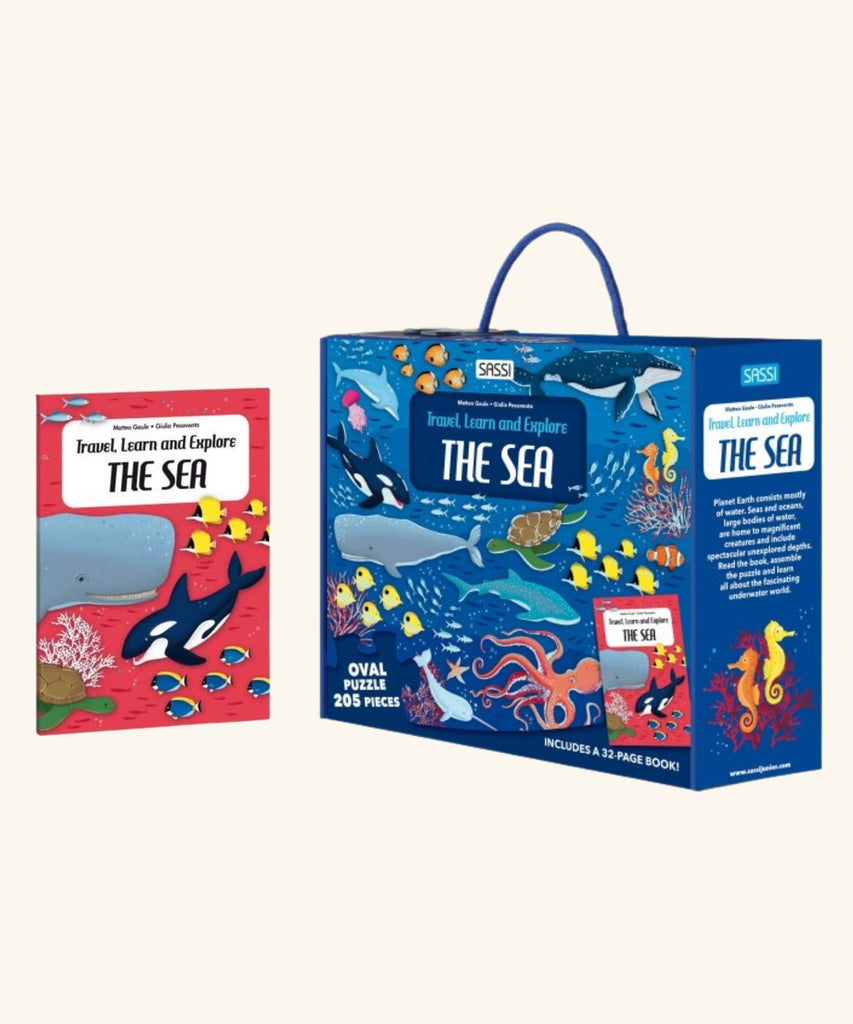Puzzle and Book Set - The Sea, 205 pcs