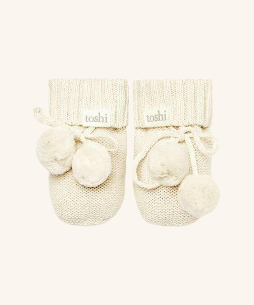 Toshi | Organic Booties Marley - Cream