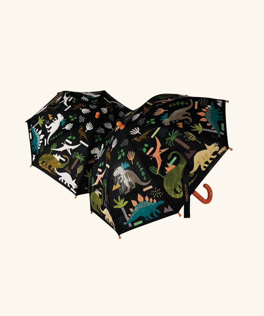 Floss & Rock Colour Changing Umbrella – Dinosaur